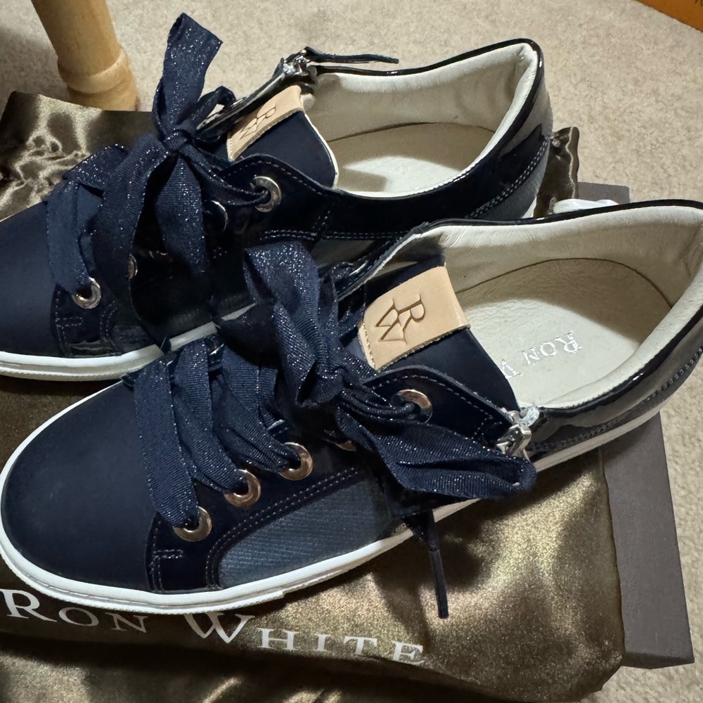 Ron White Women's Navy Sneakers
